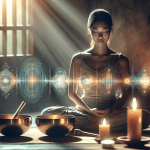 combine light therapy and sound meditation