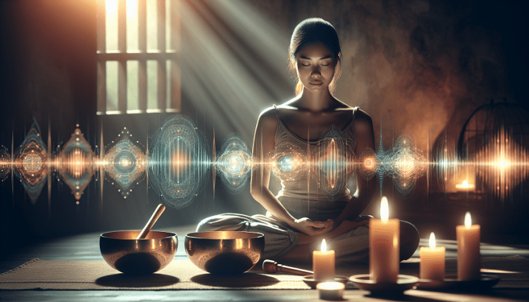 combine light therapy and sound meditation