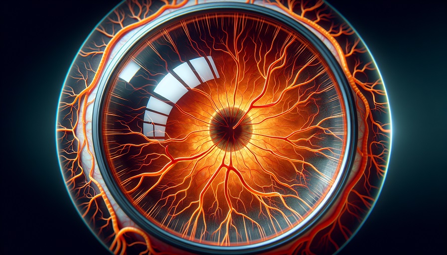 blood flow to retina affects vision