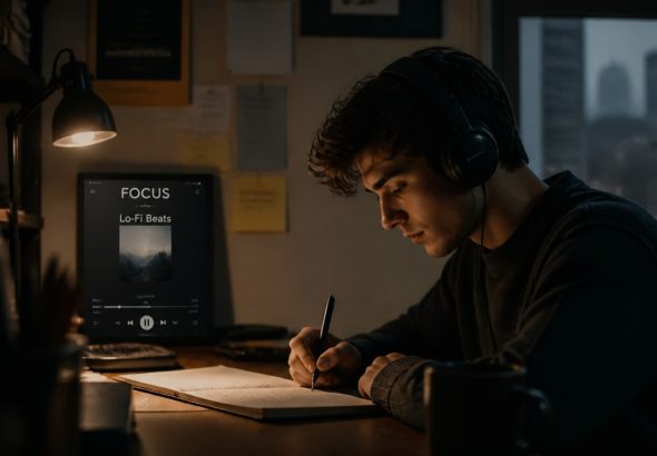 background music improves focus